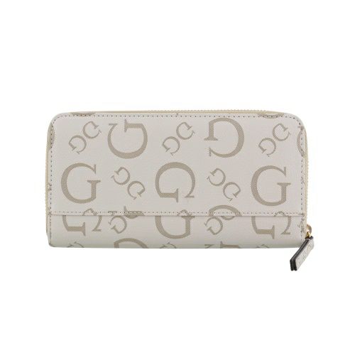 ゲス 長財布 レディース OAK PARK / Large Zip Around ホワイト GUESS G8238599 STONE
