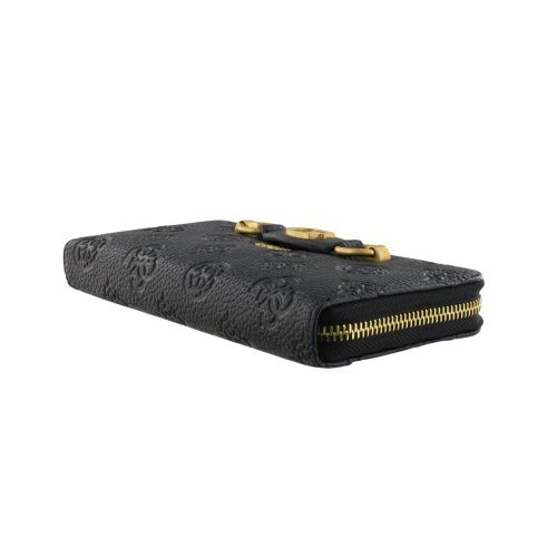 ゲス 長財布 レディース IZZY peony debossed / Large Zip Around ブラック GUESS P9209599 BLACK