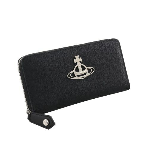 ヴィヴィアンウエストウッド 長財布 レディース ANNIE ZIP ROUND WALLET ブラック Vivienne Westwood 5105005CU S000R N405 BLACK