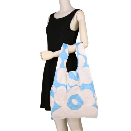 マリメッコ エコバッグ レディース SMART BAG ブルー marimekko 94639 150 OFFWHITE/BLUE