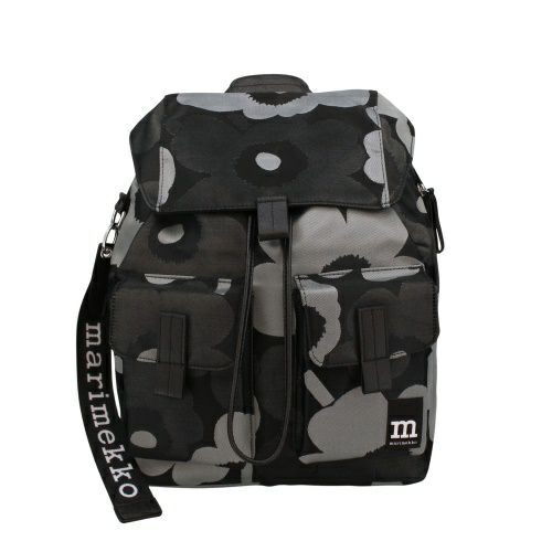 マリメッコ リュックサック バックパック レディース EVERYTHING BACKPACK L UNIKKO ブラック marimekko 94811 990 Grey/Dark Grey/Black