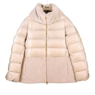 HERNOダウンコート スタンドカラー ベージュ　42サイズ 楽天市場】□HERNO ヘルノ PI001519D 1985/CHANTILLY ナイロンウルトラ