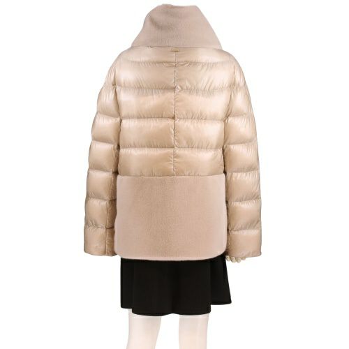 ヘルノ ダウンジャケット レディース ベージュ HERNO PI001933D 12017Z 1985 シャンティイ サイズ44