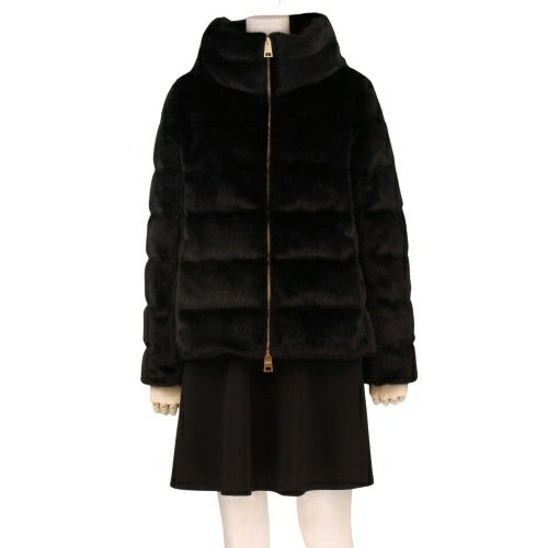 ヘルノ ダウンジャケット レディース ブラック HERNO PI001935D 12630 9300 サイズ38