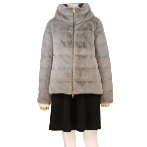 ヘルノ ダウンジャケット レディース グレー HERNO PI001935D 12630 9406 ライトグレー サイズ42