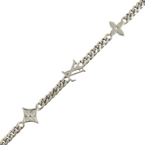 ルイヴィトン ネックレス・モノグラム ロウ シルバー LOUIS VUITTON Ｍ01490