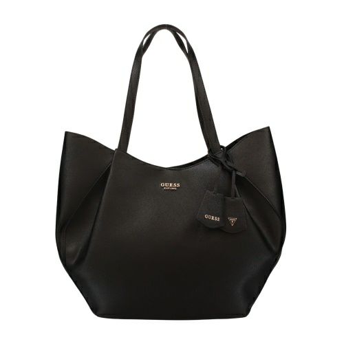 ゲス トートバッグ レディース AMORETTE 2 IN 1 TOTE ブラック GUESS