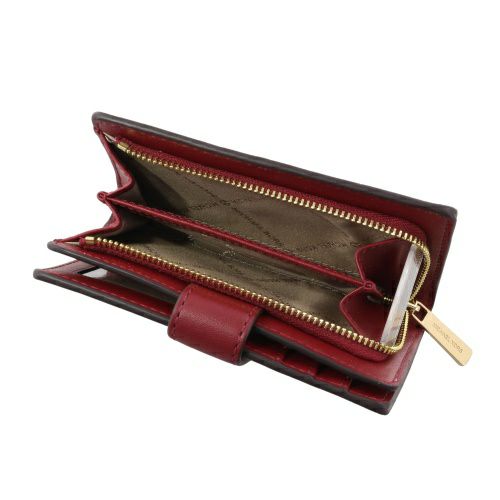 マイケルコース 二つ折り財布 レディース ジェット セット シグネチャー ツートーン レッド MICHAEL KORS 35F4GTVF6B CHERRY MULTI