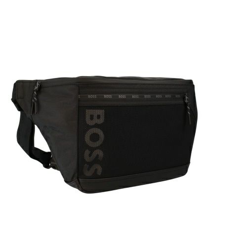 ヒューゴボス ボディバッグ メンズ ONSET BELT BAG ブラック BOSS 50552745 001 BLACK