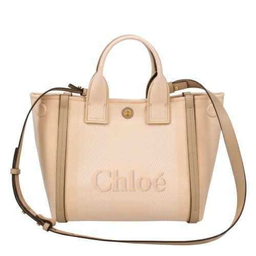 クロエ ショルダーバッグ レディース CHLOE CARRY SMALL TOTE ベージュ CHLOE CHC25SS911 O65 26Y BLUSHY BEIGE