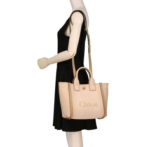 クロエ ショルダーバッグ レディース CHLOE CARRY SMALL TOTE ベージュ