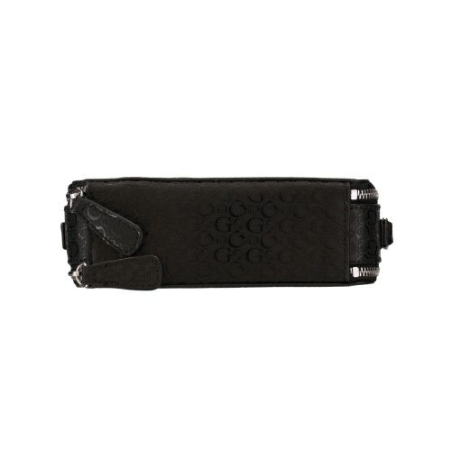 ゲス ショルダーバッグ レディース AMANZA MINI CROSSBODY TOP ZIP ブラック GUESS GA961470 BLACK