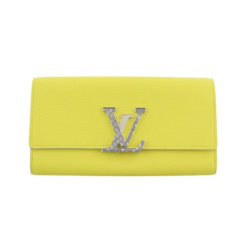 ルイヴィトン 長財布 トリヨン ポルトフォイユ・カプシーヌ イエロー LOUIS VUITTON N89197 トニックレモン