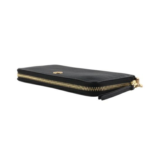 トリーバーチ 長財布 レディース ROBINSON ZIP CONTINENTAL ブラック TORY BURCH 164998 001 BLACK