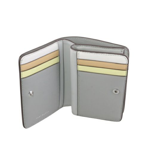 トリーバーチ 二つ折り財布 レディース ROBINSON BI FOLD WALLET グレー TORY BURCH 170348 020 LIGHT GRANITE