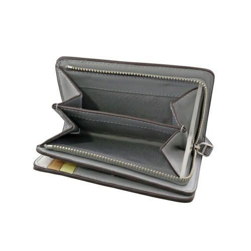 トリーバーチ 二つ折り財布 レディース ROBINSON BI FOLD WALLET グレー TORY BURCH 170348 020 LIGHT GRANITE