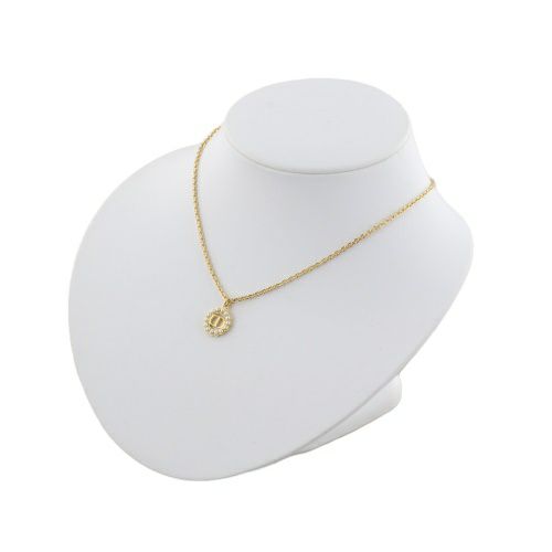 クリスチャンディオール　ネックレス　値下げ Christian Dior クリスチャンディオール ロゴ ネックレス ゴールド