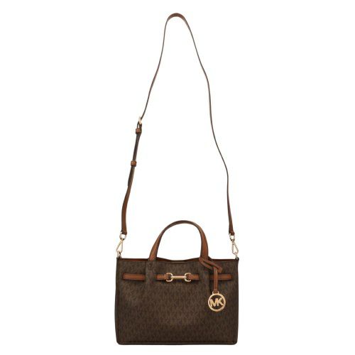 マイケルコース ハンドバッグ レディース カーソン スモール シグネチャー ロゴ サッチェル ブラウン MICHAEL KORS 35S5G2ZS5B
