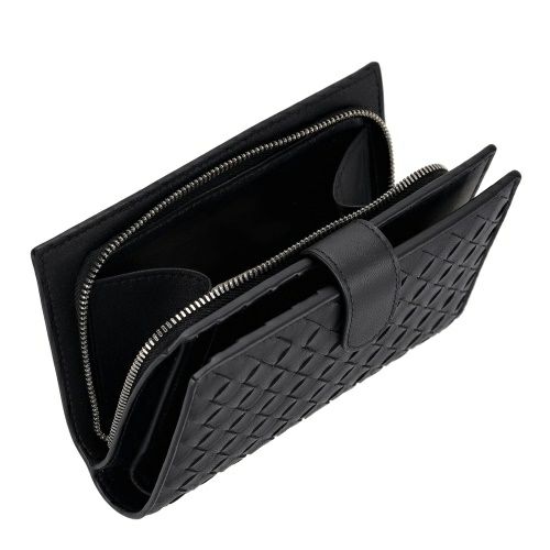 ボッテガヴェネタ 二つ折り財布 メンズ ブラック BOTTEGA VENETA 121060 V3UN1 8803