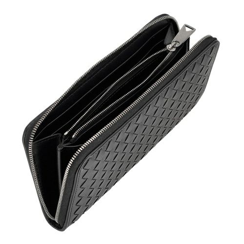 ボッテガヴェネタ 長財布 メンズ イントレチャート ブラック BOTTEGA