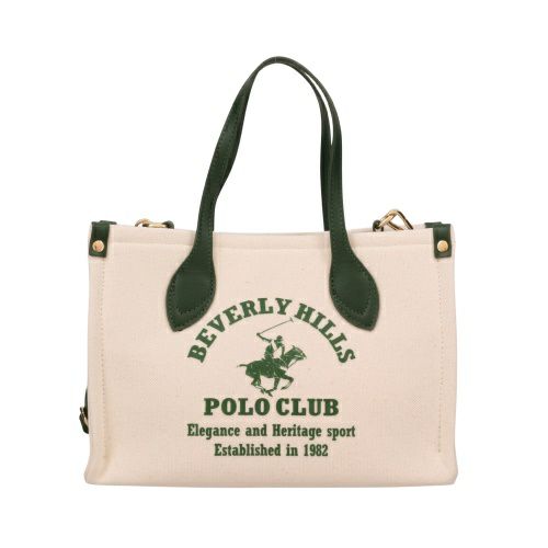 ビバリーヒルズポロクラブ トートバッグ レディース グリーン BEVERLY HILLS POLO CLUB BH2014N キナリ/グリーン