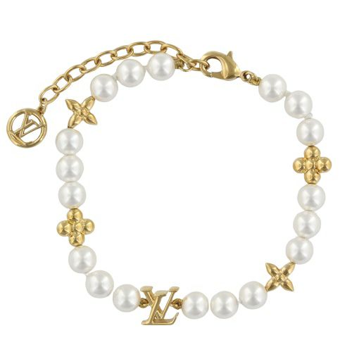ルイヴィトン ブレスレット ・マイ LV パール LOUIS VUITTON M1129A ゴールド