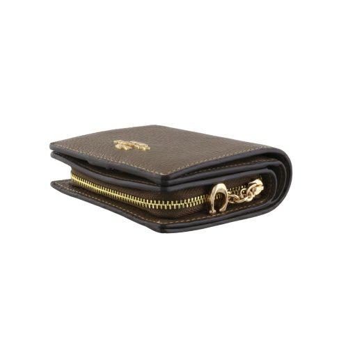 コーチ アウトレット 二つ折り財布 レディース スナップ ウォレット COACH OUTLET C2862 IMV2R ダークストーン