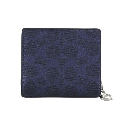 コーチ アウトレット 二つ折り財布 レディース スナップ ウォレット・シグネチャー キャンバス COACH OUTLET CCL96 SBLNV