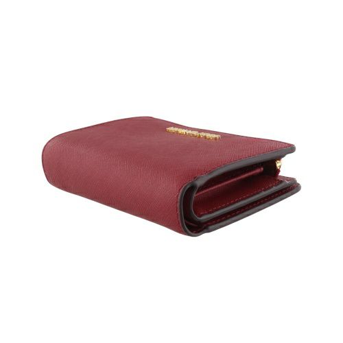 マイケルコース 二つ折り財布 レディース JET SET TRAVEL MD BIFLD ZP CN WLLET LEATHER ジェット セット トラベル ミディアム ビルフォールド ジップ コーナー ウォレット レザー MICHAEL KORS 35F7GTVF2L CHERRY