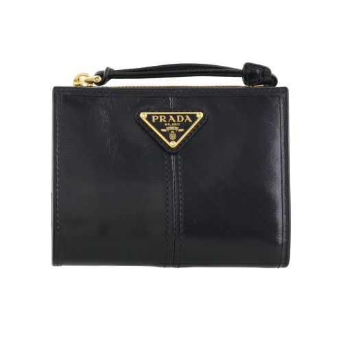 プラダ 二つ折り財布 レディース ソフトルックスレザー PRADA 1ML050 2CYR F0002 NERO