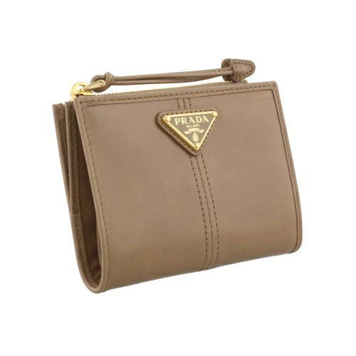 プラダ 二つ折り財布 レディース ソフトルックスレザー PRADA 1ML050 2CYR F0770 CAMMEO