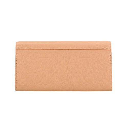 ルイヴィトン 長財布 レディース モノグラム アンプラント ポルトフォイユ・サラ ピンク LOUIS VUITTON M27664 ピーチ