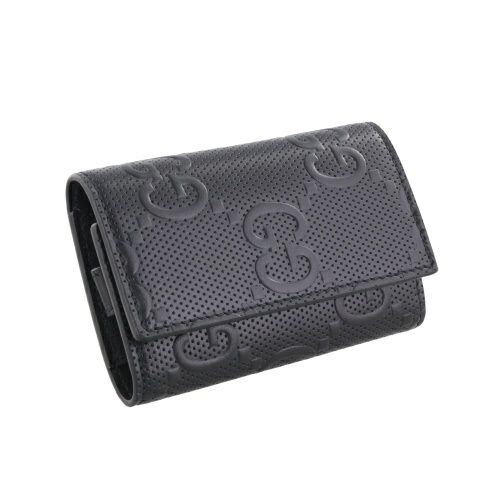 グッチ 二つ折り財布 メンズ ブラック GUCCI 625565 1W3AN 1000