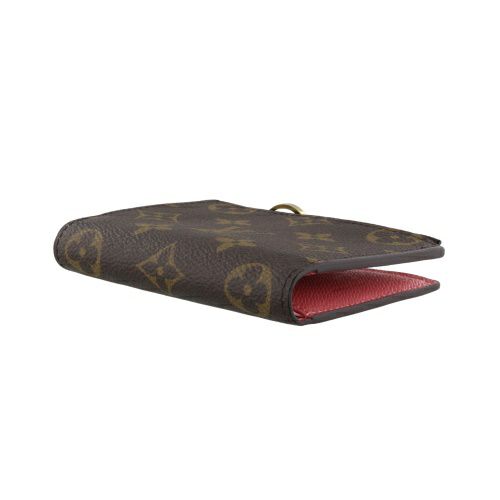 ルイヴィトン 二つ折り財布 レディース モノグラム ポルトフォイユ・リサ ブラウン LOUIS VUITTON M25692 ウジェニーピンク